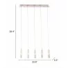 Zuo Modern Celeron Ceiling Lamp Clear - With Dimensions - Zuo Modern Celeron Ceiling Lamp Clear - With Dimensions