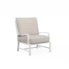 Bristol Club Chair Canvas Flax in Canvas Flax w/ Self Welt - Front Side Angle - Bristol Club Chair Canvas Flax in Canvas Flax w/ Self Welt - Front Side Angle