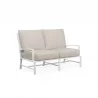 Bristol Loveseat in Canvas Flax w/ Self Welt - Front Side Angle - Bristol Loveseat in Canvas Flax w/ Self Welt - Front Side Angle