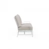 Bristol Loveseat in Canvas Flax w/ Self Welt - Side Angle - Bristol Loveseat in Canvas Flax w/ Self Welt - Side Angle