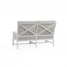 Bristol Loveseat in Canvas Flax w/ Self Welt - Back Side Angle - Bristol Loveseat in Canvas Flax w/ Self Welt - Back Side Angle