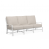 Bristol Sofa in Canvas Flax w/ Self Welt - Front Side Angle