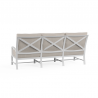 Bristol Sofa in Canvas Flax w/ Self Welt - Back Side Angle