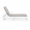 Bristol Chaise in Canvas Flax w/ Self Welt - Side Angle