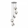 Zuo Modern Meteor Shower Ceiling Lamp Chrome - Front - Zuo Modern Meteor Shower Ceiling Lamp Chrome - Front