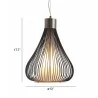 Zuo Modern Interstellar Ceiling Lamp Black - Lamp Dimensions - Zuo Modern Interstellar Ceiling Lamp Black - Lamp Dimensions