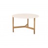 Cane-Line Twist Coffee Table, Medium, Teak Travertine look, ceramic
