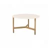 Cane-Line Twist Coffee Table, Medium, Teak Travertine look, ceramic - Cane-Line Twist Coffee Table, Medium, Teak Travertine look, ceramic