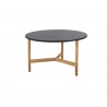 Cane-Line Twist Coffee Table, Medium, Teak Fossil black, ceramic
