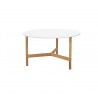 Cane-Line Twist Coffee Table, Medium, Teak White, Cane-line HI-Core
