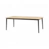 Cane-Line Core Dining Table, 83x36 Inches, Incl. Teak Table Top full view - Cane-Line Core Dining Table, 83x36 Inches, Incl. Teak Table Top full view
