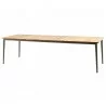 Cane-Line Core Dining Table, 108x36 Inches, Incl. Teak Table Top - Cane-Line Core Dining Table, 108x36 Inches, Incl. Teak Table Top