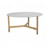 Cane-Line Twist Coffee Table, Targe, Teak Fossil grey, ceramic - Cane-Line Twist Coffee Table, Targe, Teak Fossil grey, ceramic