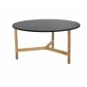 Cane-Line Twist Coffee Table, Targe, Teak Fossil black, ceramic - Cane-Line Twist Coffee Table, Targe, Teak Fossil black, ceramic