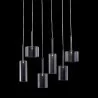 Zuo Modern Hale Ceiling Lamp Clear - Black BG - Zuo Modern Hale Ceiling Lamp Clear - Black BG