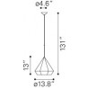 Zuo Modern Forecast Ceiling Lamp - With DImensions