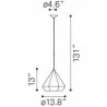 Zuo Modern Forecast Ceiling Lamp - With DImensions - Zuo Modern Forecast Ceiling Lamp - With DImensions