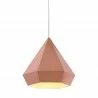 Zuo Modern Forecast Ceiling Lamp - Front Rose Gold Lit - Zuo Modern Forecast Ceiling Lamp - Front Rose Gold Lit