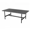 Cane-Line Twist Coffee Table, Rectangular Fossil black, ceramic Travertine look, ceramicFossil black, ceramic - Cane-Line Twist Coffee Table, Rectangular Fossil black, ceramic Travertine look, ceramicFossil black, ceramic
