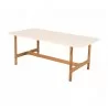 Cane-Line Twist Coffee Table, Rectangular, Teak Travertine look, ceramic - Cane-Line Twist Coffee Table, Rectangular, Teak Travertine look, ceramic