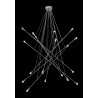 Zuo Modern Belief Ceiling Lamp Chrome - Full on Black BG