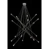 Zuo Modern Belief Ceiling Lamp Chrome - Full on Black BG - Zuo Modern Belief Ceiling Lamp Chrome - Full on Black BG