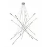 Zuo Modern Belief Ceiling Lamp Chrome - Angled - Zuo Modern Belief Ceiling Lamp Chrome - Angled