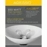 Adesso Expo 300W Torchiere - Adesso Expo 300W Torchiere
