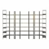 Mercana Taunton I 80L x 10.5W x 90H Brown Wood and Black Iron Six Shelving Unit  2 - Mercana Taunton I 80L x 10.5W x 90H Brown Wood and Black Iron Six Shelving Unit  2