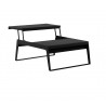 Cane-Line Chill-Out Coffee Table, Dual Heights Front View