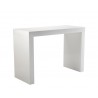 Faro Bar Table - High Gloss White - Angled