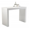 Sunpan Faro Bar Table - High Gloss White - With Decor