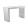 Sunpan Faro Counter Table - High Gloss White - Angled