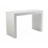 Sunpan Faro Counter Table - High Gloss White - Angled - Sunpan Faro Counter Table - High Gloss White - Angled
