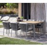 Cane-Line Ocean Chair, Stackable, Cane-Line Soft Rope side view 2