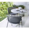 Cane-Line Lean Chair, Stackable, Close view