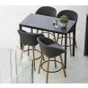 Cane-Line Peacock Bar Chair W/Teak Legs  - Cane-Line Peacock Bar Chair W/Teak Legs 
