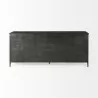 Mercana Poppy I 79x16 Black Metal With Glass Door SideboardBack - Mercana Poppy I 79x16 Black Metal With Glass Door SideboardBack