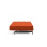  Innovation Living Dublexo Pin Sofa Bed in Elegance Paprika - Side Fully Folded