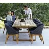 Cane-Line Peacock Chair W/Teak Legs, Cane-Line Soft Rope side vieew - Cane-Line Peacock Chair W/Teak Legs, Cane-Line Soft Rope side vieew