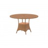 Cane-Line Lansing Dining Table, Small, Dia. 47.25",Natural, Cane-line Weave Natural, Cane-line WeaveTaupe, Cane-line Weave base