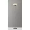 Adesso Metropolis 300W Torchiere Black - Adesso Metropolis 300W Torchiere Black
