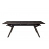 Alpine Furniture Lennox Rectangular Extension Dining Table, Dark Tobacco - Front Angle