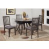 Alpine FurnitureLennox Round Dining Table, Dark Tobacco - Lifestyle