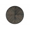 Alpine FurnitureLennox Round Dining Table, Dark Tobacco - Top View