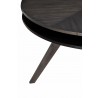 Alpine FurnitureLennox Round Dining Table, Dark Tobacco - Leg Close-up