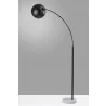 Adesso Astoria Arc Lamp Black - Adesso Astoria Arc Lamp Black