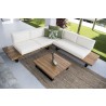 Hospitality Rattan Patio Norman's Cay 3-Piece Sectional Top View