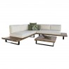 Hospitality Rattan Patio Norman's Cay 3-Piece Sectional Front 