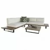 Hospitality Rattan Patio Norman's Cay 3-Piece Sectional Front  - Hospitality Rattan Patio Norman's Cay 3-Piece Sectional Front 